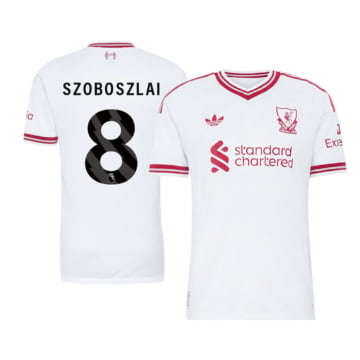 Men's Authentic Nike Liverpool Away Jersey 26/27 SZOBOSZLAI #8