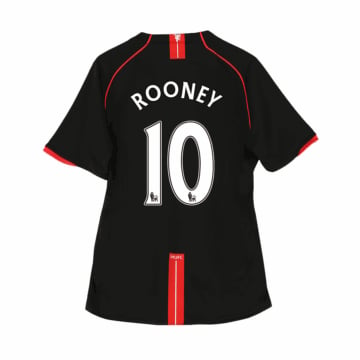 Men's Replica Nike Manchester United Away Jersey 07/08 ROONEY #10