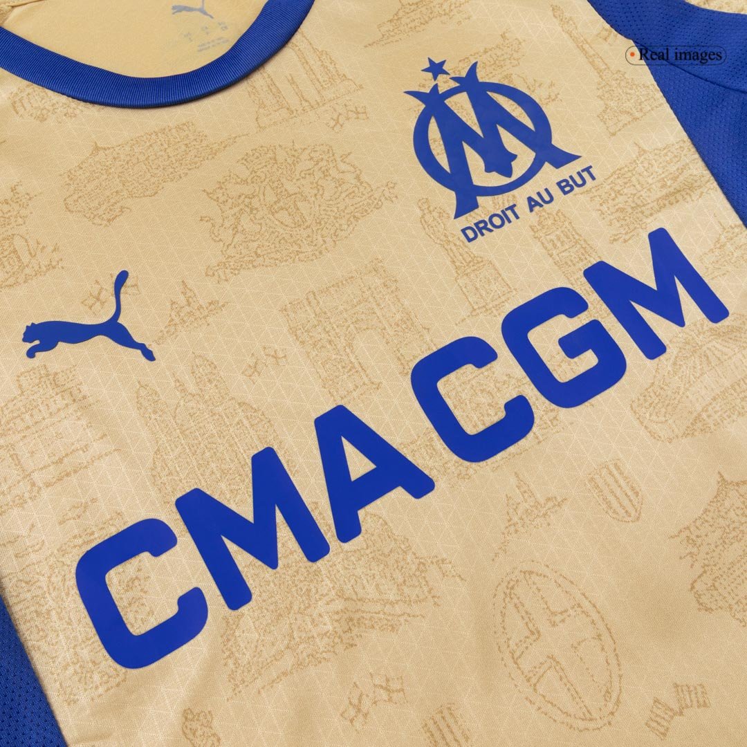 Men's Olympique Marseille Fourth Jersey Player Version 25/26 - Image 8