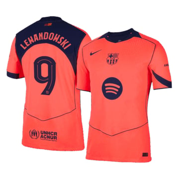 Men's Authentic Nike Barcelona Third Jersey 25/26 LEWANDOWSKI #9