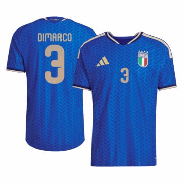 Men's Authentic adidas Italy Home Jersey 2026 DIMARCO #3
