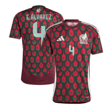 Men's Mexico E.ÁLVAREZ #4 Home Jersey 2024