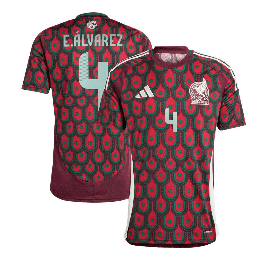 Men's Mexico E.ÁLVAREZ #4 Home Jersey 2024