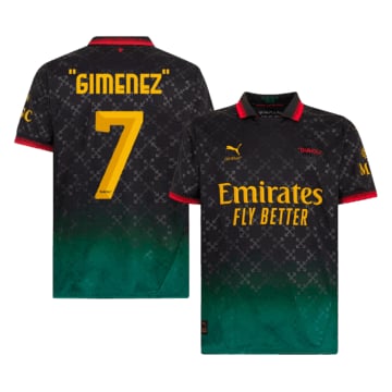 Men's Replica Puma AC Milan Fourth Jersey 24/25 "GIMENEZ" #7