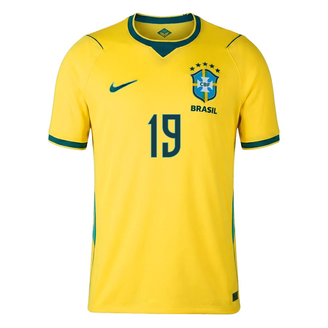 Men's Replica Nike Brazil Home Jersey 2026 ENDRICK #19 - Image 3