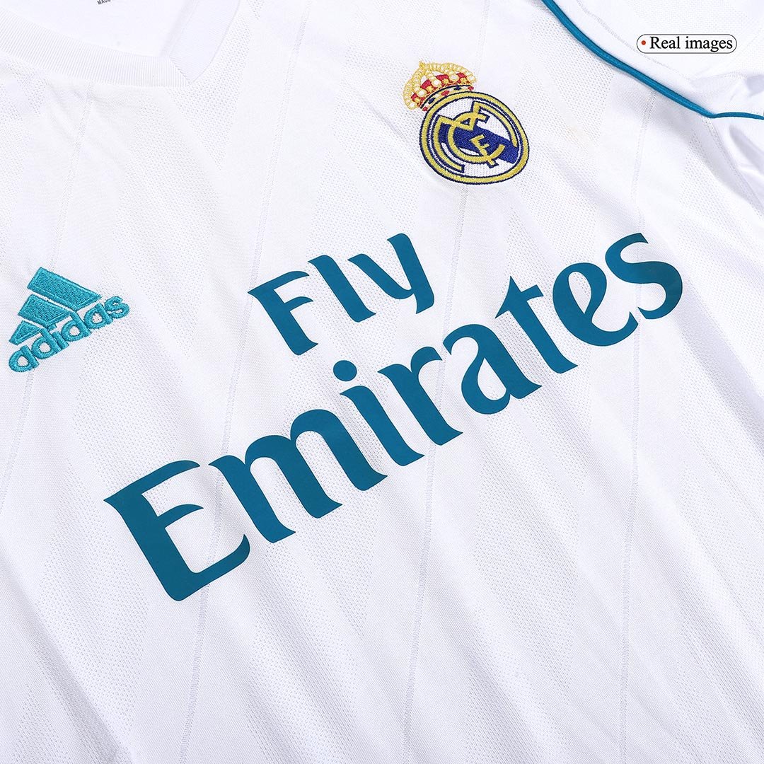Retro Men's Real Madrid Home Jersey 17/18 - Image 6