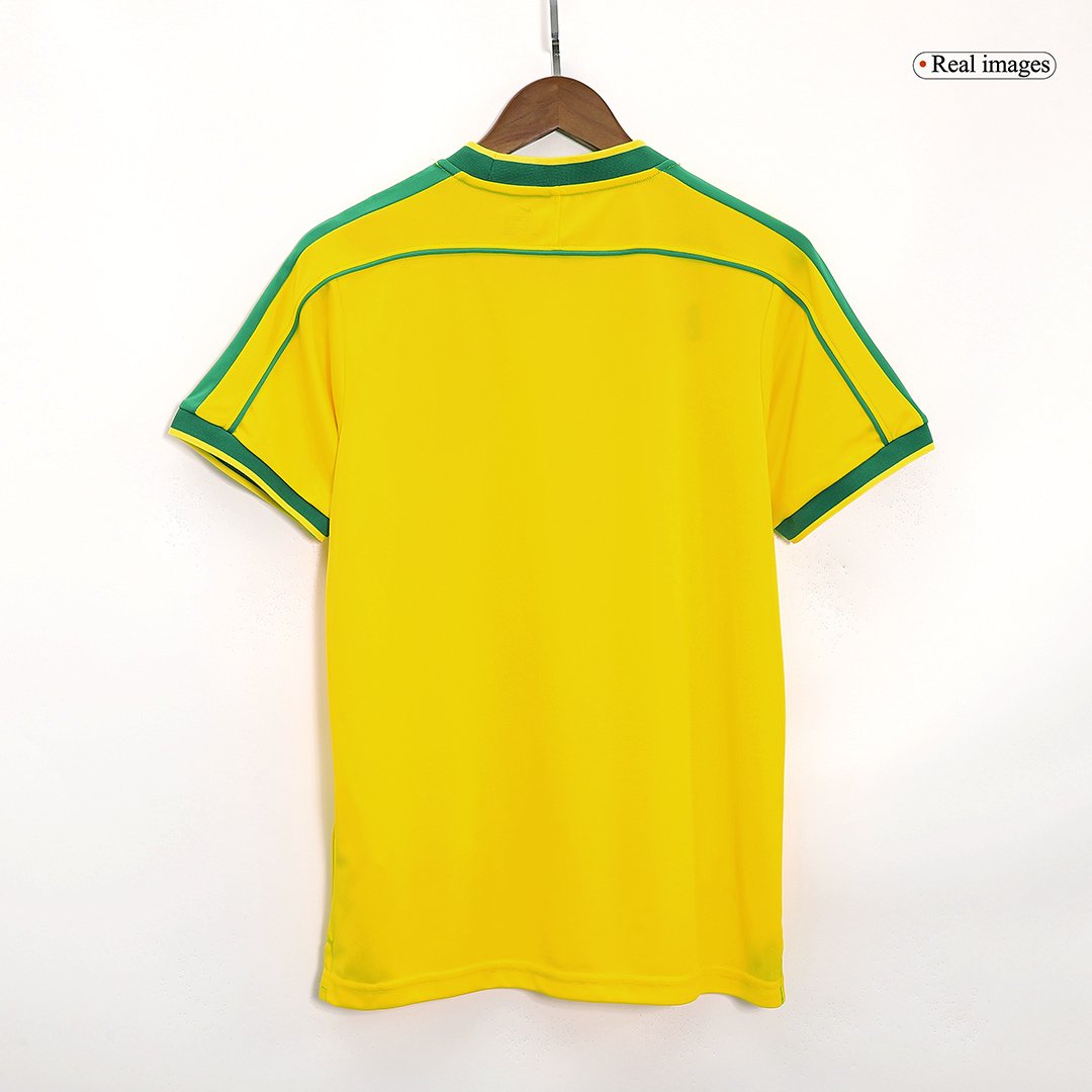 Men's Replica Nike Brazil Home Jersey 1998 - Image 9