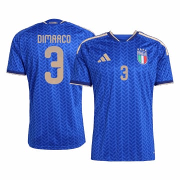 Men's Replica adidas Italy Home Jersey 2026 DIMARCO #3