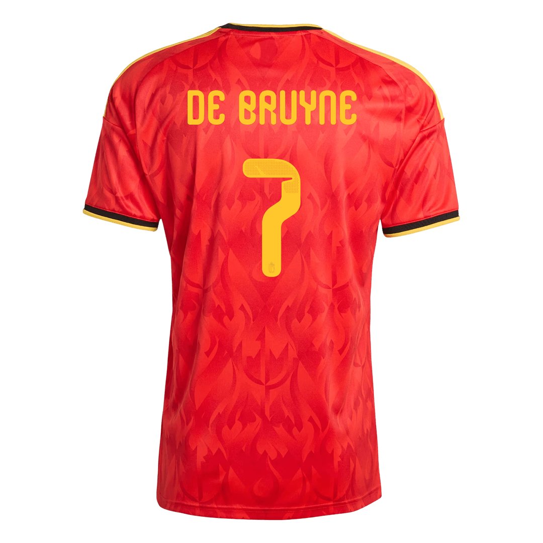 Men's Replica adidas Belgium Home Jersey 2026 DE BRUYNE #7 - Image 3