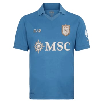 Men's Authentic Ea7 Napoli Anniversary Jersey 26/27