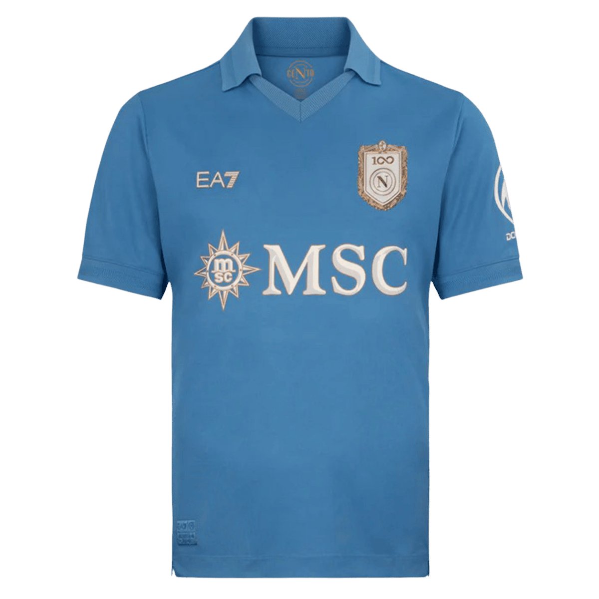 Men's Authentic Ea7 Napoli Anniversary Jersey 26/27