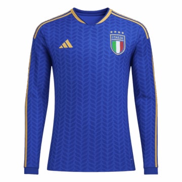 Men's Replica adidas Italy Home Long Sleeve Jersey 2026