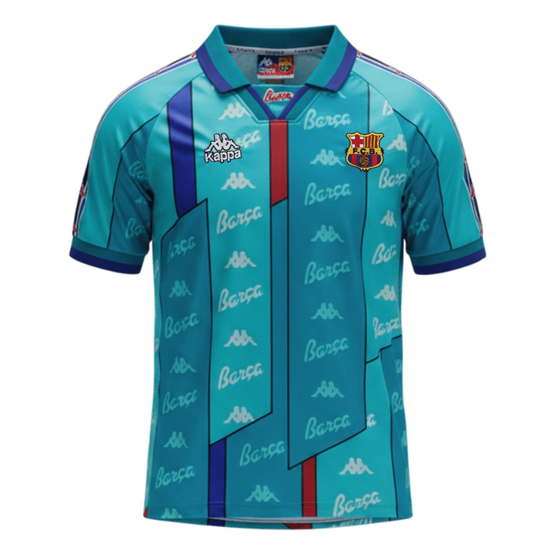 Men's Replica Nike Barcelona Away Jersey 96/97 - Image 3