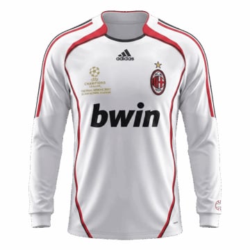 Men's Replica adidas AC Milan Away Long Sleeve Jersey 06/07