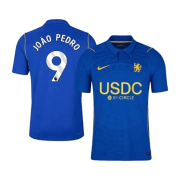 Men's Authentic Nike Chelsea FC Home Jersey 26/27 JOÃO PEDRO #9
