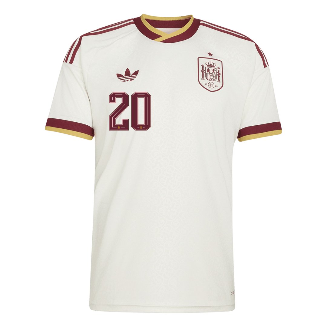 Men's Replica adidas Spain Away Jersey 2026 PEDRI #20 - Image 3