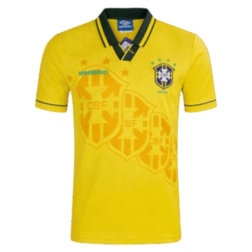 Men's Replica Umbro Brazil Home Jersey 1994