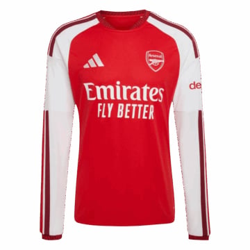 Men's Replica adidas Arsenal Home Long Sleeve Jersey 26/27