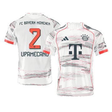 Men's Authentic adidas Bayern Munich Away Jersey 25/26 UPAMECANO #2