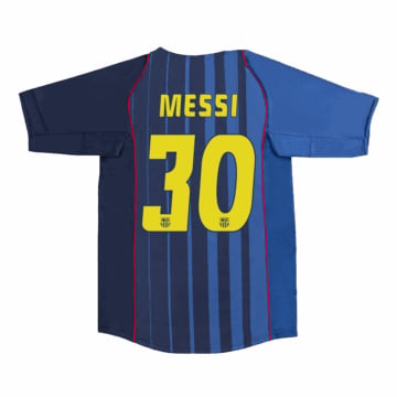 Men's Replica Nike Barcelona Away Jersey 04/05 MESSI #30