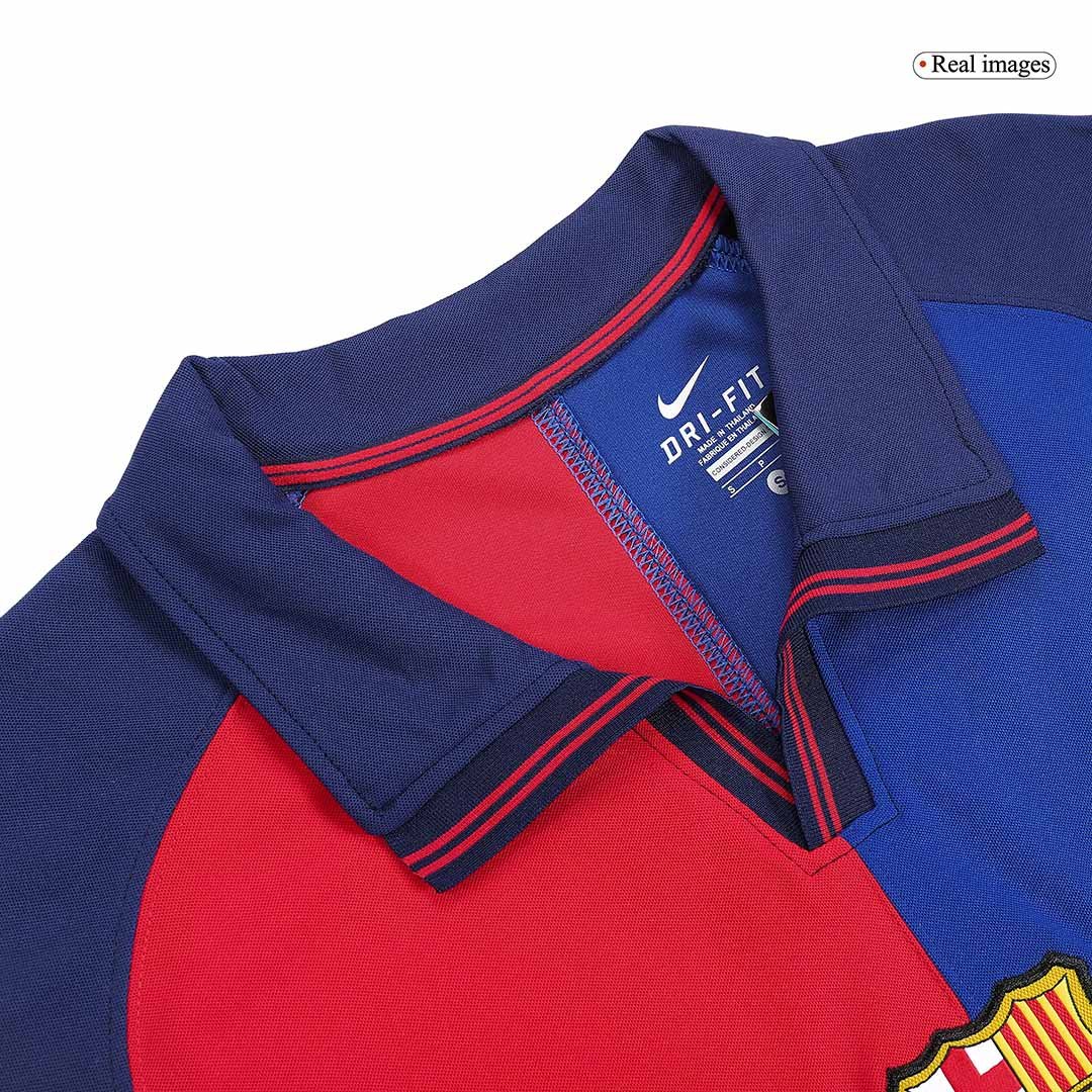 Men's Replica Nike Barcelona Anniversary Jersey 99/00 KLUIVERT #9 - Image 4