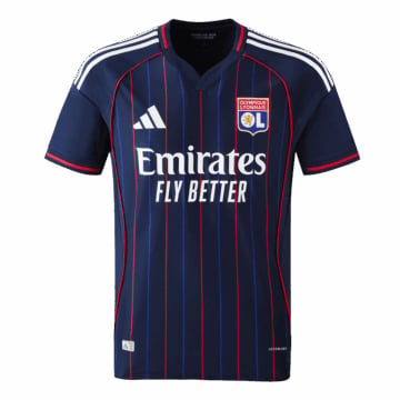 Men's Authentic adidas Olympique Lyonnais Away Jersey 25/26