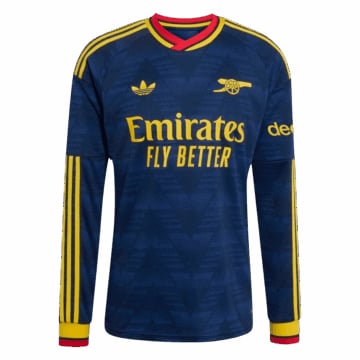 Men's Replica adidas Arsenal Away Long Sleeve Jersey 26/27