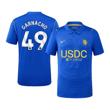 Men's Replica Nike Chelsea FC Home Jersey 26/27 GARNACHO #49
