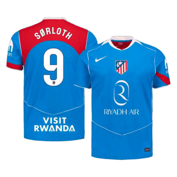 Men's Authentic Nike Atletico de Madrid Third Jersey 25/26 SØRLOTH #9