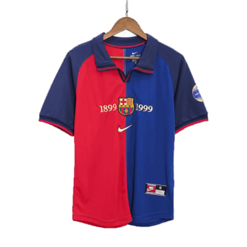 Men's Replica Nike Barcelona Anniversary Jersey 99/00