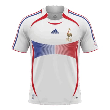 Men's adidas France Away Jersey 2006