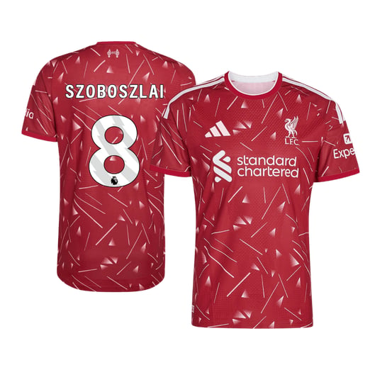 Men's Authentic Nike Liverpool Home Jersey 26/27 SZOBOSZLAI #8