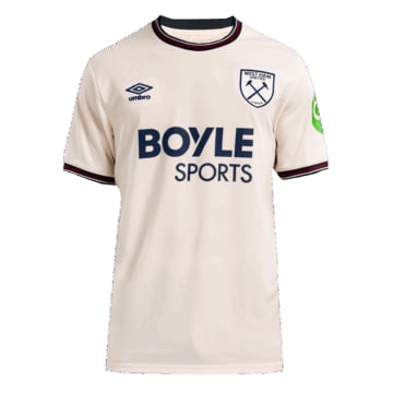 Men's Replica Umbro West Ham United Away Jersey 25/26