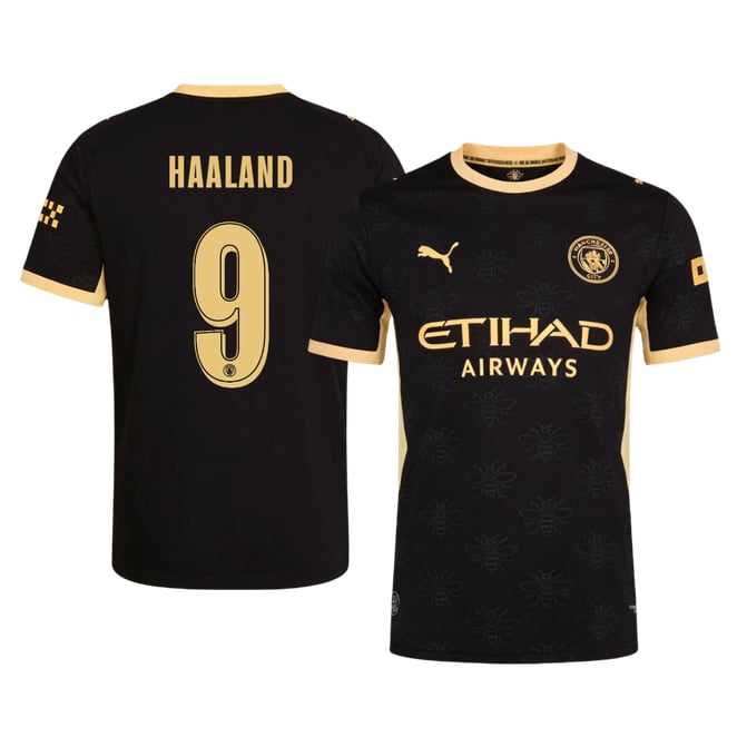 Men's Authentic Puma Manchester City Away Jersey 26/27 HAALAND #9