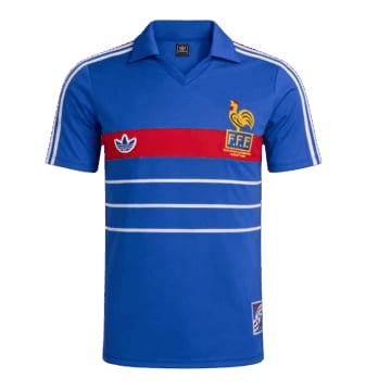 Men's Replica adidas France Home Jersey 1984