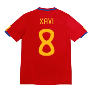 Men's Replica adidas Spain Home Jersey 2010 XAVI #8