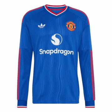 Men's Replica adidas Manchester United Away Long Sleeve Jersey 26/27
