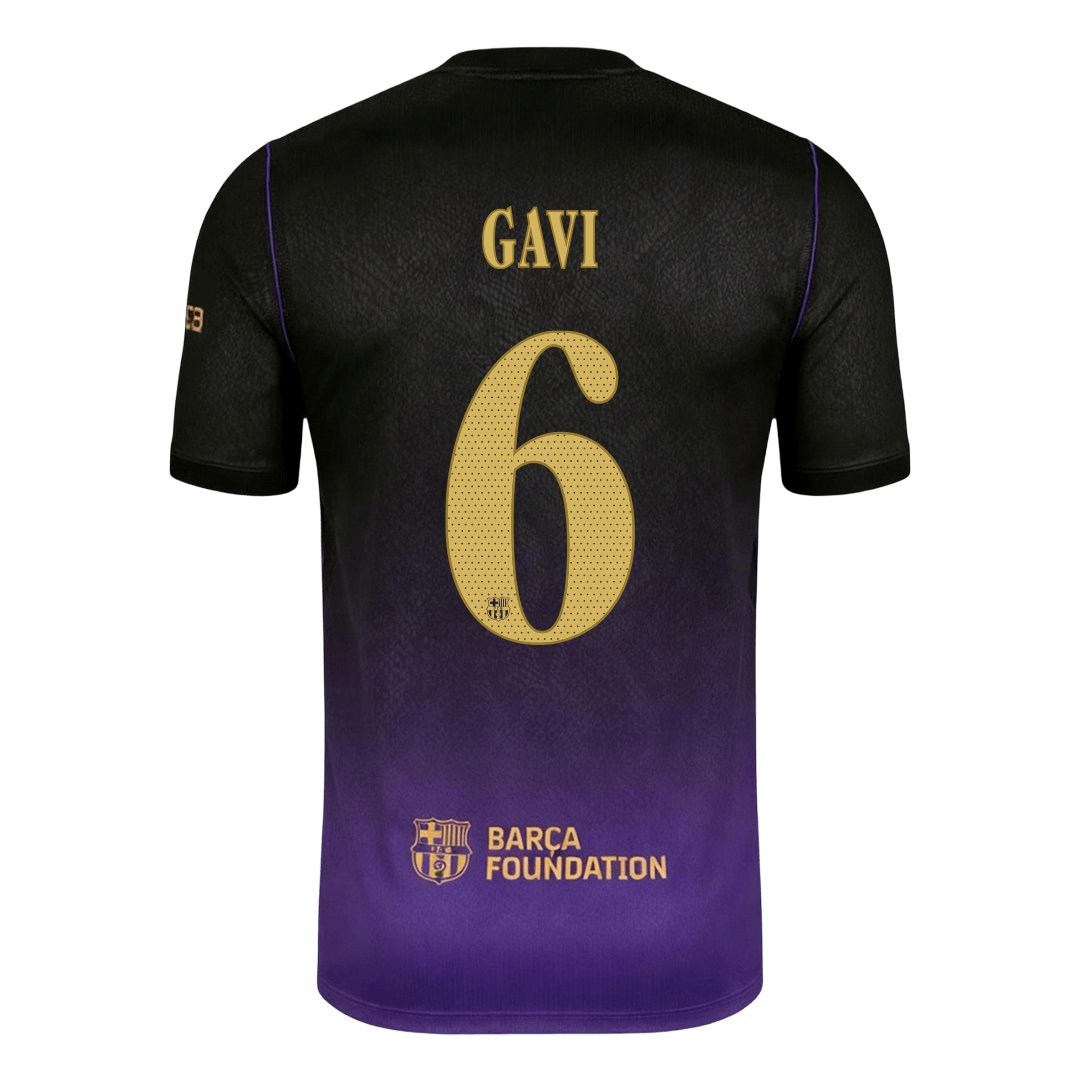 Men's Replica Nike Barcelona Away Jersey 26/27 GAVI #6 - Image 2