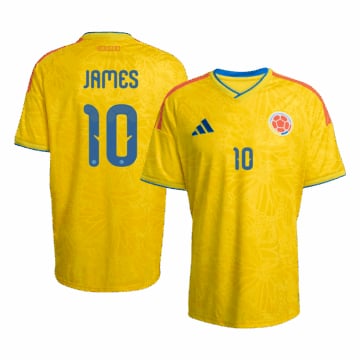 Men's Replica adidas Colombia Home Jersey 2026 JAMES #10