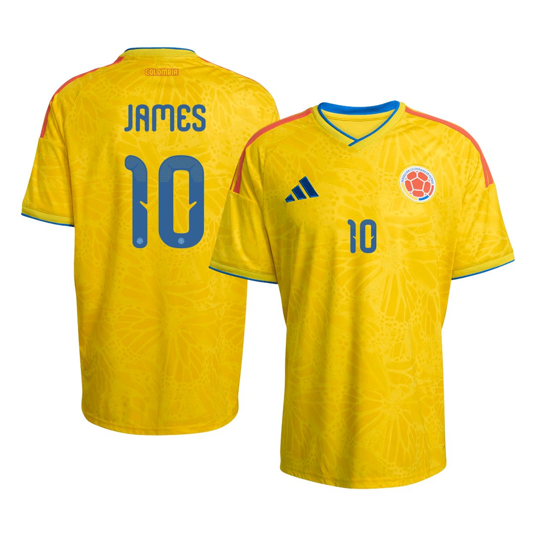 Men's Replica adidas Colombia Home Jersey 2026 JAMES #10