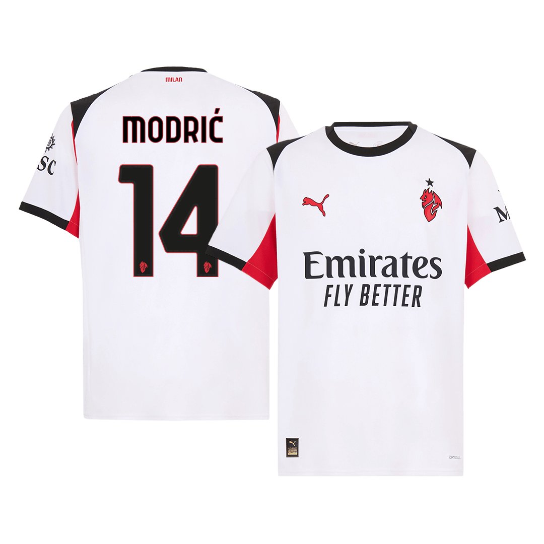 Men's Replica Puma AC Milan Away Jersey 25/26 MODRIĆ #14