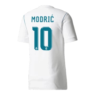 Men's Replica adidas Real Madrid Home Jersey 17/18 MODRIĆ #10