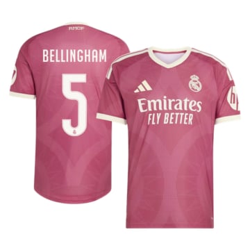 Men's Authentic adidas Real Madrid Third Jersey 26/27 BELLINGHAM #5