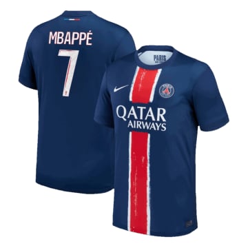 Men's Replica Nike Paris Saint-Germain Home Jersey 24/25 MBAPPÉ #7