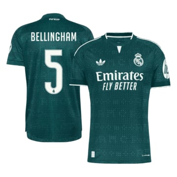 Men's Authentic adidas Real Madrid Away Jersey 26/27 BELLINGHAM #5