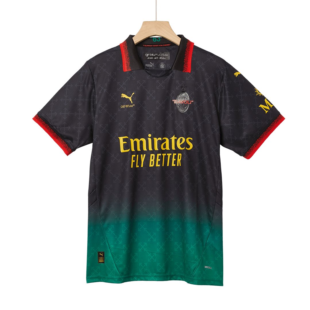 Men's AC Milan "THEO" #19 Fourth Jersey 24/25 - Image 4