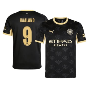 Men's Replica Puma Manchester City Away Jersey 26/27 HAALAND #9