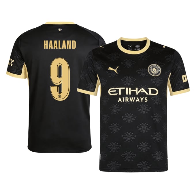Men's Replica Puma Manchester City Away Jersey 26/27 HAALAND #9