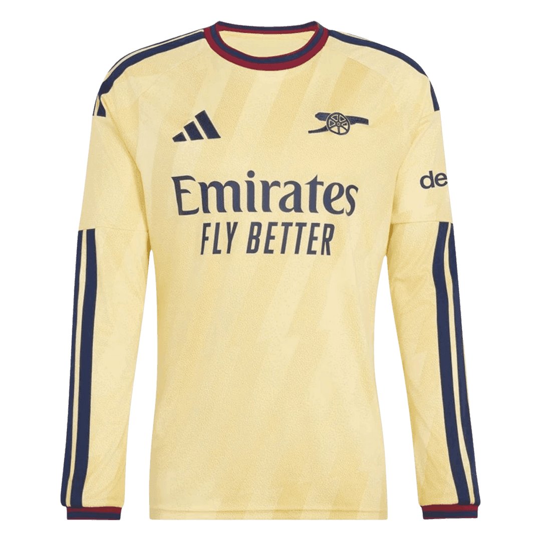 Men's Replica adidas Arsenal Third Long Sleeve Jersey 26/27