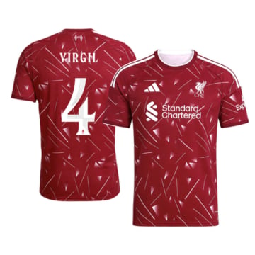 Men's Replica adidas Liverpool Home Jersey 26/27 VIRGIL #4